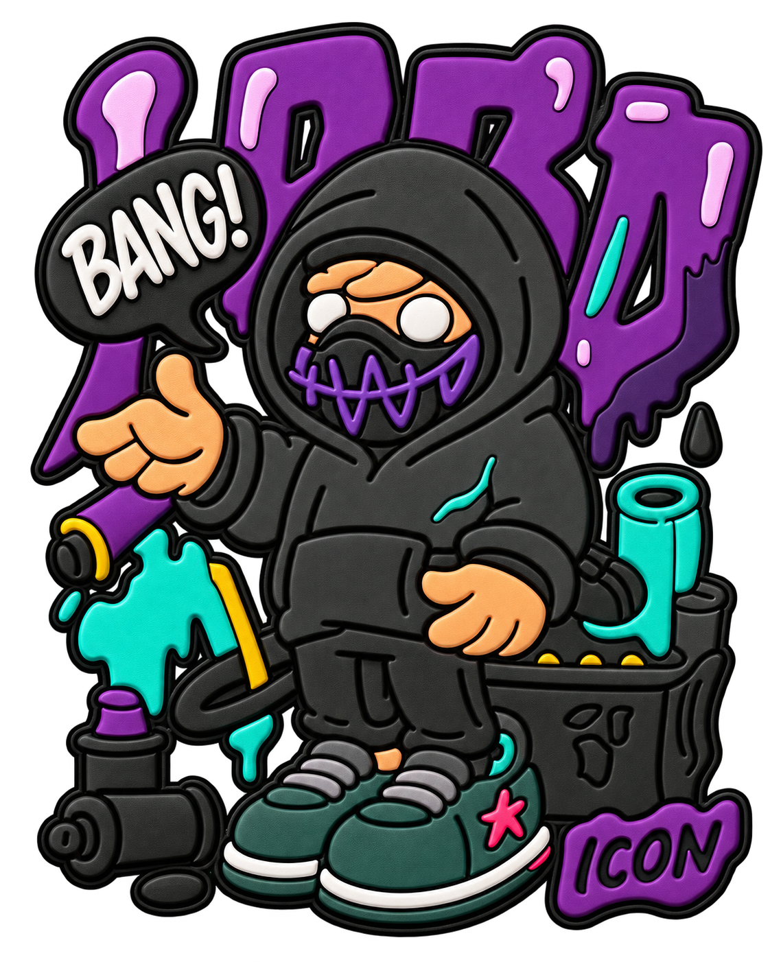 Graffiti Artist PVC patch