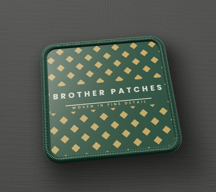 Heritage Weave: woven patch on black denim