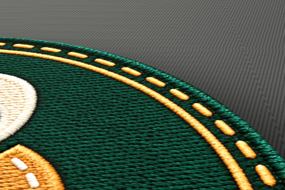 Macro close-up: patch borders